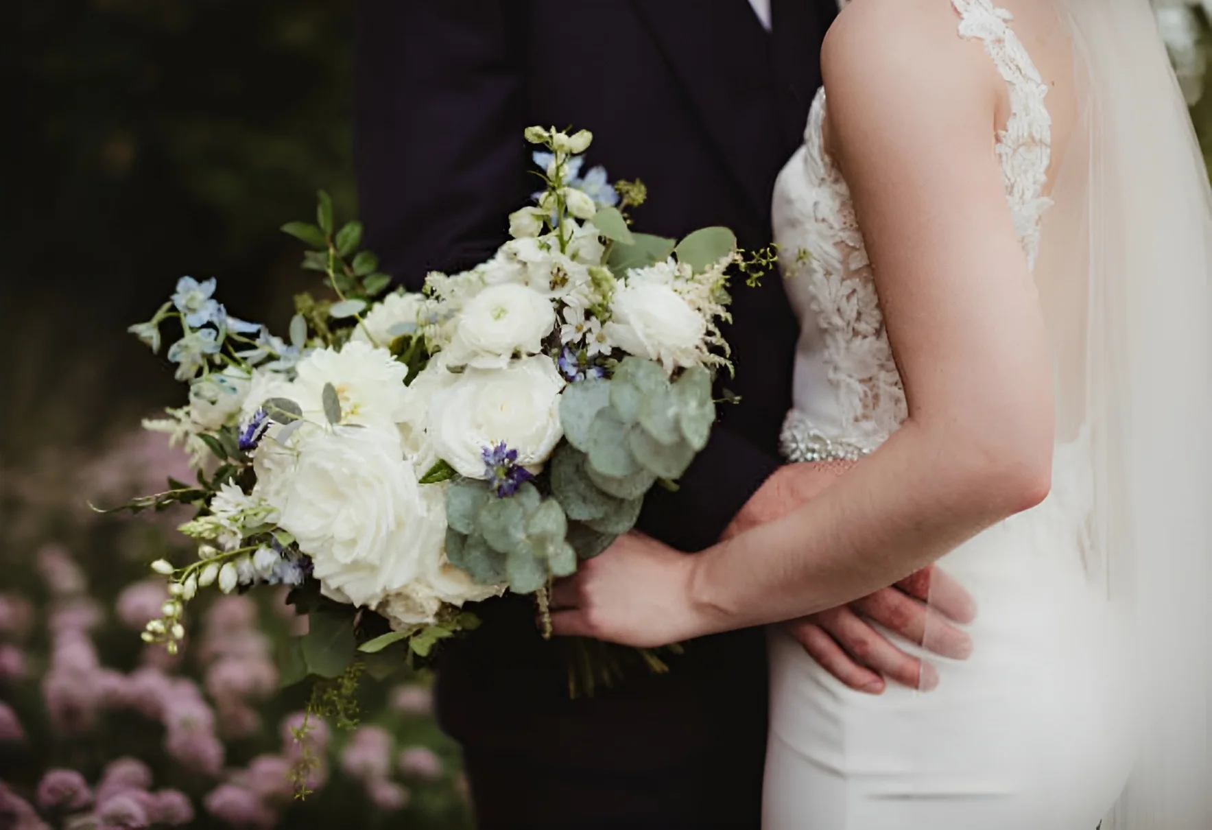 Wedding bouquet for Deans Court guest taxi transfers