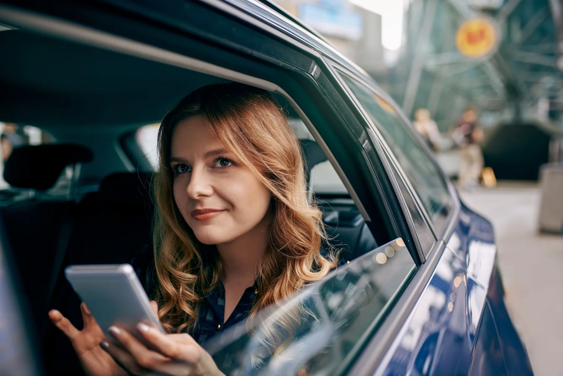 Passenger travelling in a pre-booked taxi